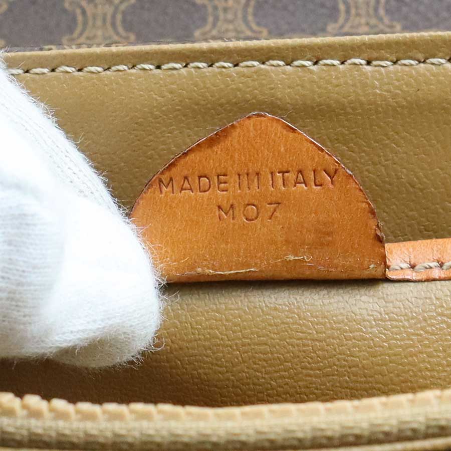 セリーヌ CELINE ハンドバッグ マカダム PVC/レザー ブラウン ゴールド レディース e59635m セリーヌ CELINE ハンドバッグ マカダム PVC/レザー ブラウン ゴールド レディース e59635m