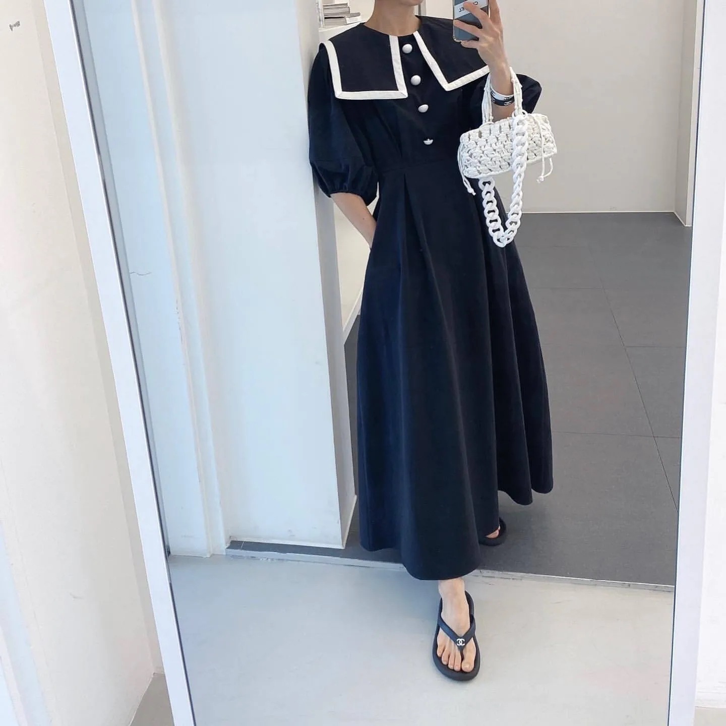 ワンピース Aラインワンピース フレアワンピース ロングワンピース ロング丈 マキシ丈 タック