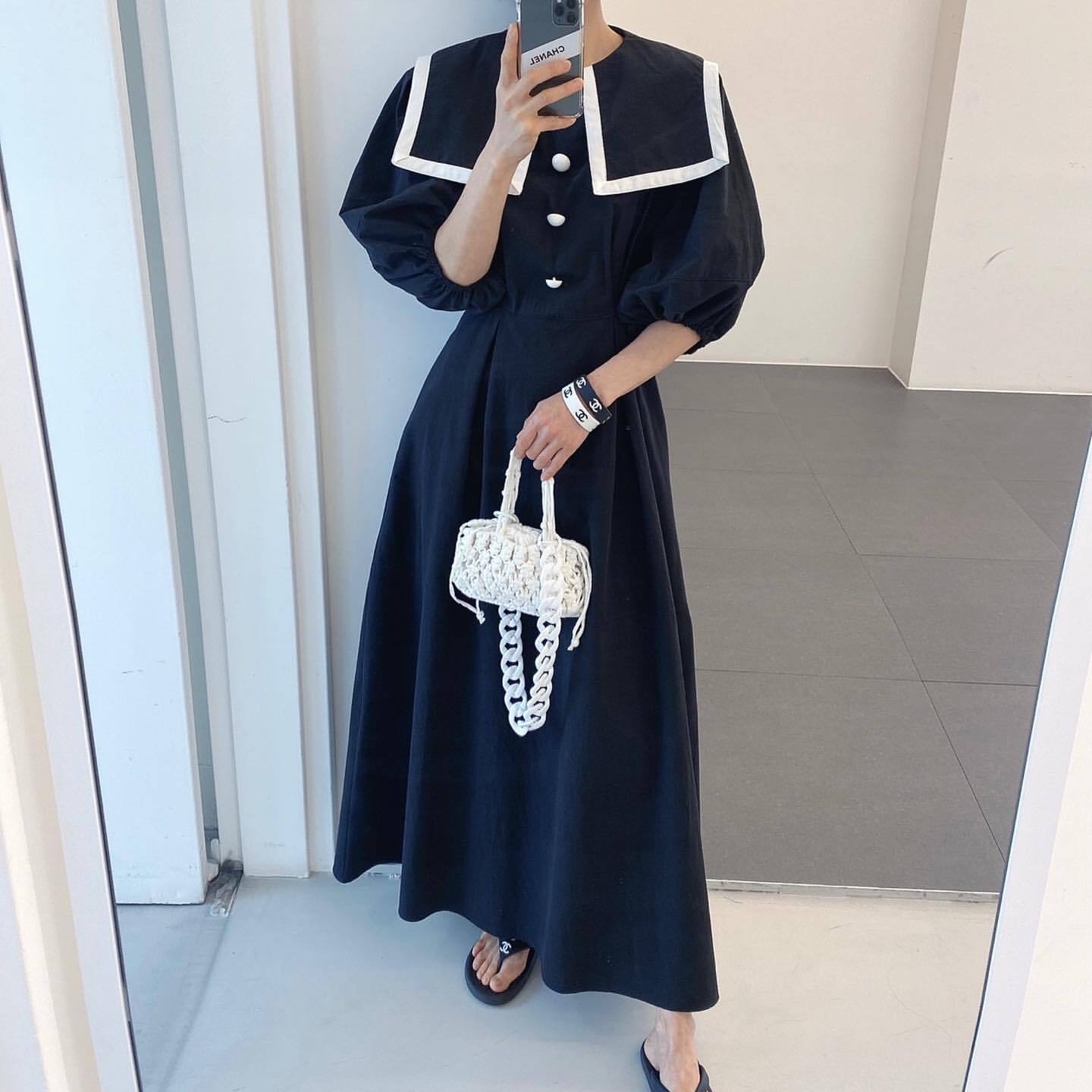 ワンピース Aラインワンピース フレアワンピース ロングワンピース ロング丈 マキシ丈 タック
