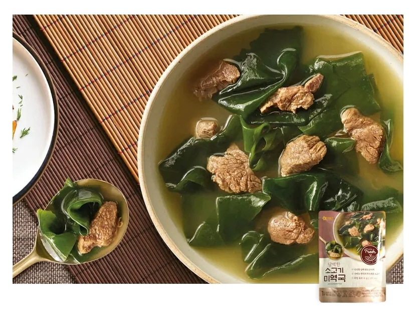 OURHOME わかめスープ 300g 12袋セット 韓国食品 韓国食材 レトルト パウチ スープ コク深い おいしい 保存食