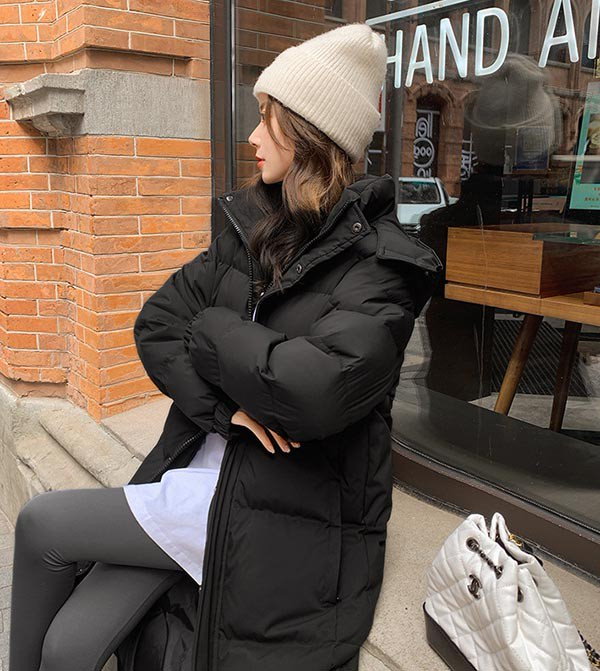 Qoo10] ベンチコート フード付き 90%ダウン