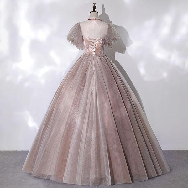 ドレス 大人 ピアノ 発表会 ロングドレス 花柄 演奏会 結婚式 母親 披露宴 レディース イブニングドレス パーティードレス 花嫁