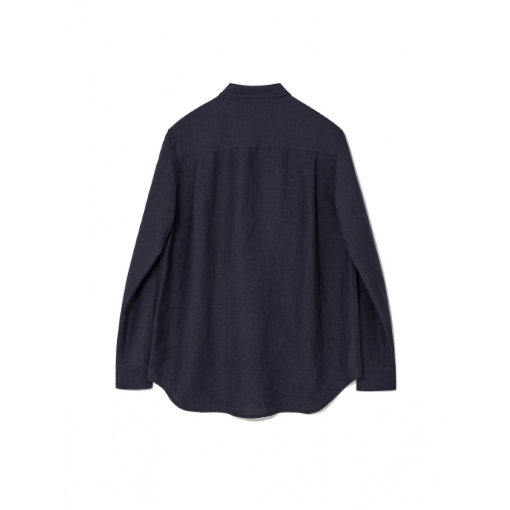 グロウニーフローリネンシャツ (ネイビー) グロウニーフローリネンシャツ (ネイビー)