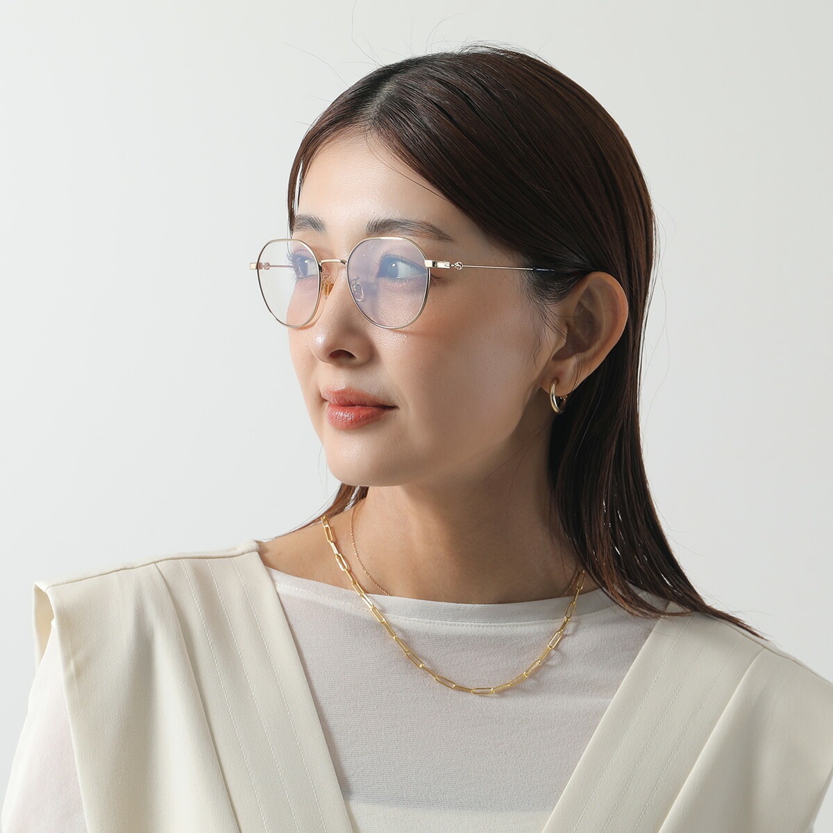 GUCCI グッチ サングラス GG0684S レディース 調光レンズ ボストン型 メタルフレーム クリングス アジアンフィット 001/Gold-Gold-Transparent GUCCI グッチ サングラス GG0684S レディース 調光レンズ ボストン型 メタルフレーム クリングス アジアンフィット 001/Gold-Gold-Transparent