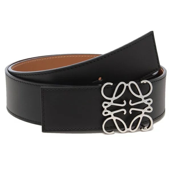 ベルト リバーシブルアナグラム 4cm ブラック ベージュ メンズ