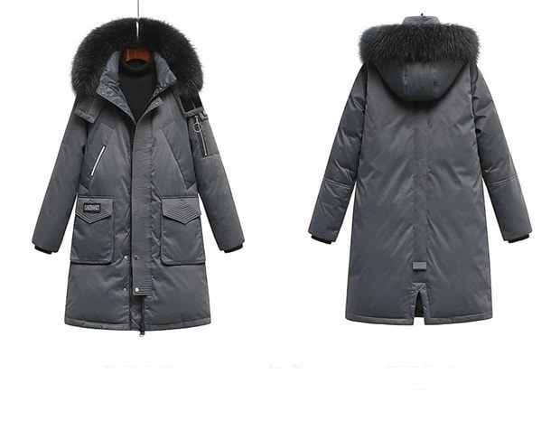 ダウンコート ダウンジャケット ロング 大きいサイズ メンズ 防風 ロングダウンジャケット コート フードき アウター ロング かっこいい メンズファッション 防寒 雪 あったか ブラック アイボリー