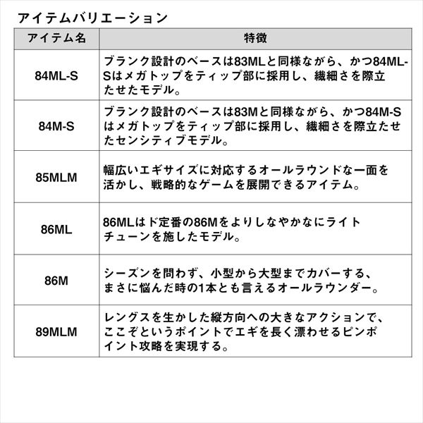 ダイワ エギングロッド エメラルダス AIR 77MMH-SK(2ピース) ダイワ エギングロッド エメラルダス AIR 77MMH-SK(2ピース)