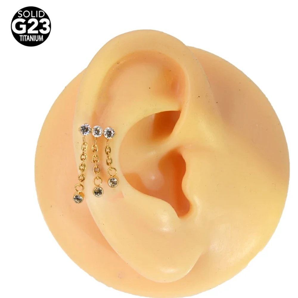 ボディピアス トリプルチャームチタンインターナルラブレット 16G ニッケルフリー 銀色 金色 内ネジ 16ゲージ 耳 軟骨 ヘリックス アンテナ 逆ネジ チェーン 3連風 lb108xxxxxxxx loanandbanking.com
