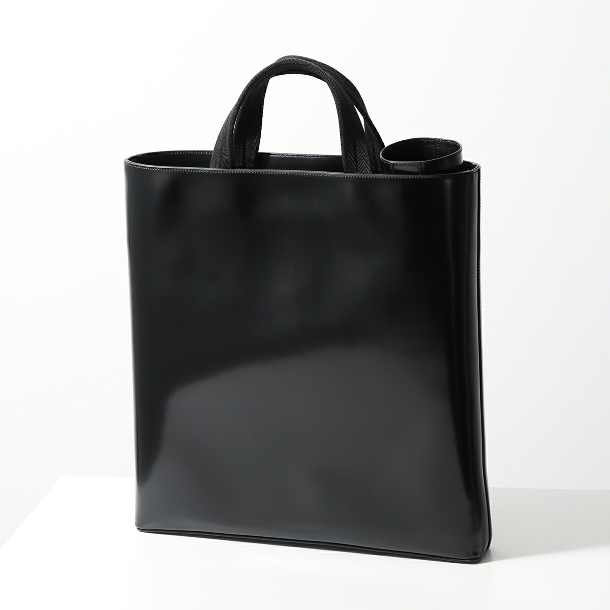 【訳あり】PRADA プラダ トートバッグ 2VG113 OOO ZO6 メンズ レザー ウォーターボトル ボトルホルダー付き ロゴ 鞄 F0002/NERO
