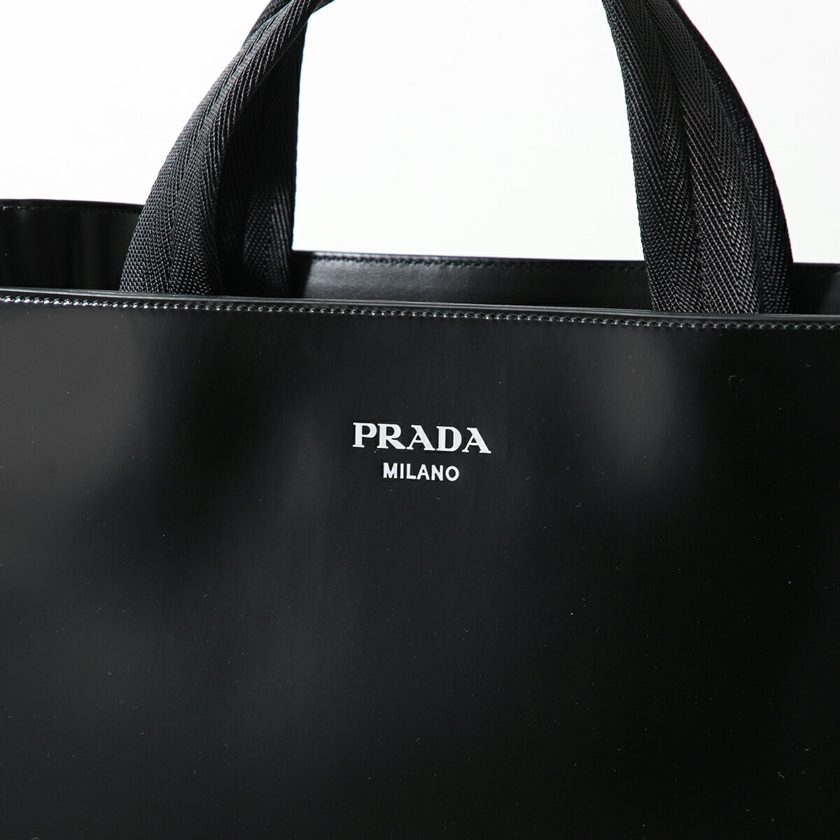 【訳あり】PRADA プラダ トートバッグ 2VG113 OOO ZO6 メンズ レザー ウォーターボトル ボトルホルダー付き ロゴ 鞄 F0002/NERO