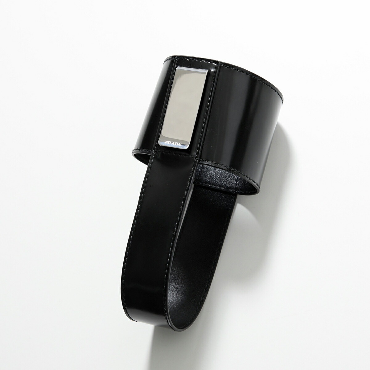 【訳あり】PRADA プラダ トートバッグ 2VG113 OOO ZO6 メンズ レザー ウォーターボトル ボトルホルダー付き ロゴ 鞄 F0002/NERO