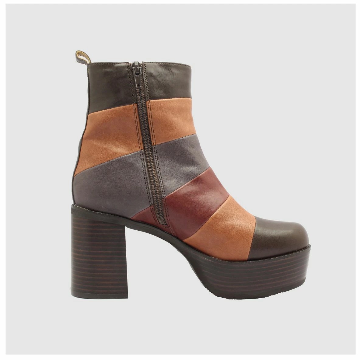 あしながおじさん レディース ブーツ 1310185 ショート レザー 厚底 本革 靴 黒 ブラック マルチ あしながおじさん レディース ブーツ 1310185 ショート レザー 厚底 本革 靴 黒 ブラック マルチ