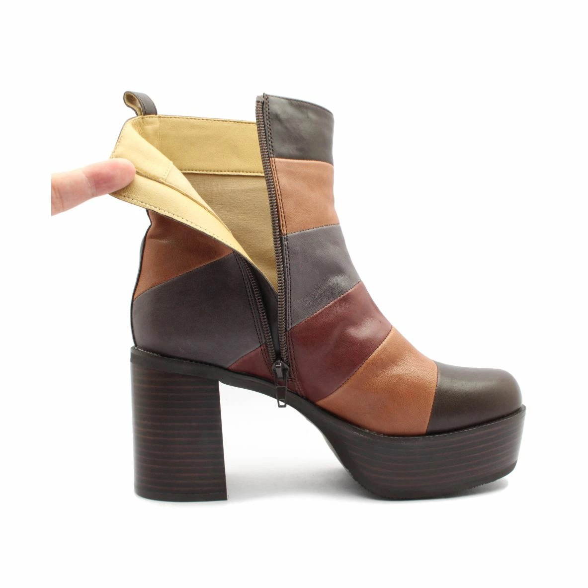 あしながおじさん レディース ブーツ 1310185 ショート レザー 厚底 本革 靴 黒 ブラック マルチ あしながおじさん レディース ブーツ 1310185 ショート レザー 厚底 本革 靴 黒 ブラック マルチ