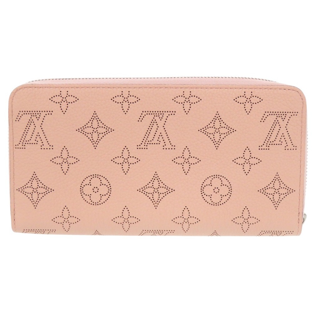 未使用品 ジッピーウォレット モノグラム M61868 長財布 モノグラムマヒナ ローズジャスミン LV 0317【中古】 レディース