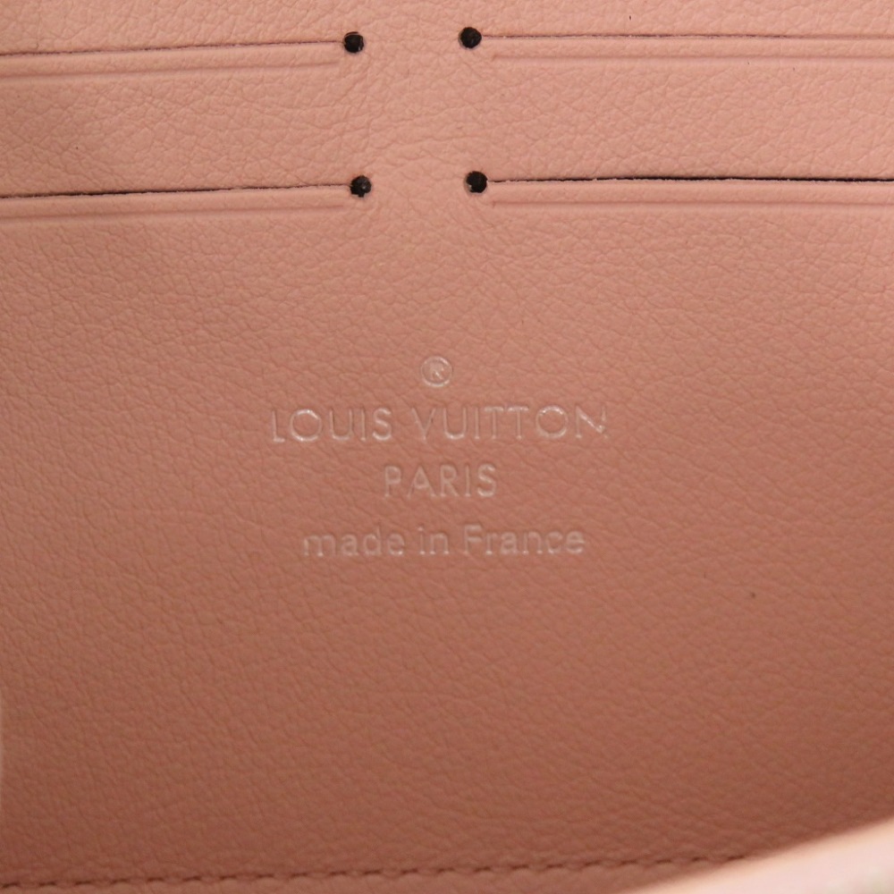 未使用品 ジッピーウォレット モノグラム M61868 長財布 モノグラムマヒナ ローズジャスミン LV 0317【中古】 レディース
