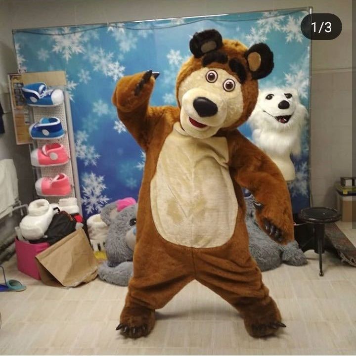 クマ漫画人形衣装カード漫画人形衣装人形衣装道具派チラシ