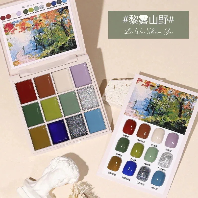 【1つ買うと1つ無料】【メガ割】選べる福袋 クラウドダイヤモンドネイルアートソリッドジェルアイシャドウパレットマニキュアジェル23 製ソリッドジェルクリームライトセラピーマニキュア