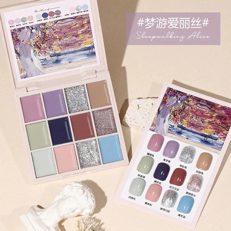 【1つ買うと1つ無料】【メガ割】選べる福袋 クラウドダイヤモンドネイルアートソリッドジェルアイシャドウパレットマニキュアジェル23 製ソリッドジェルクリームライトセラピーマニキュア