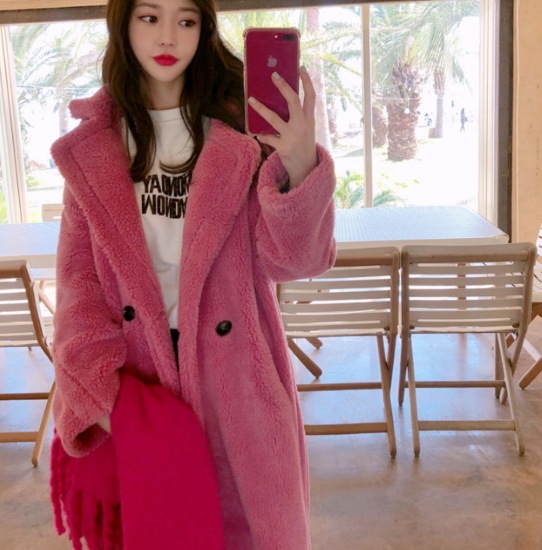 【取寄：納期2週間】フェイクファーコート レディース コート ロングコート アウター 暖かい 厚手 秋冬 ゴージャス エレガント ふわふわ 襟あり ボリューム 長袖 シンプル 無地 カジュアル