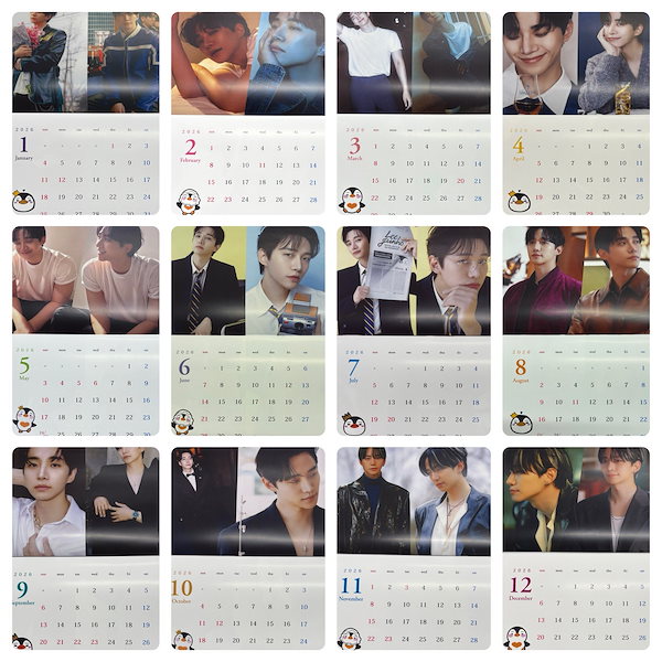 Qoo10] ジュノ2PM 2026 壁掛け カレンダ