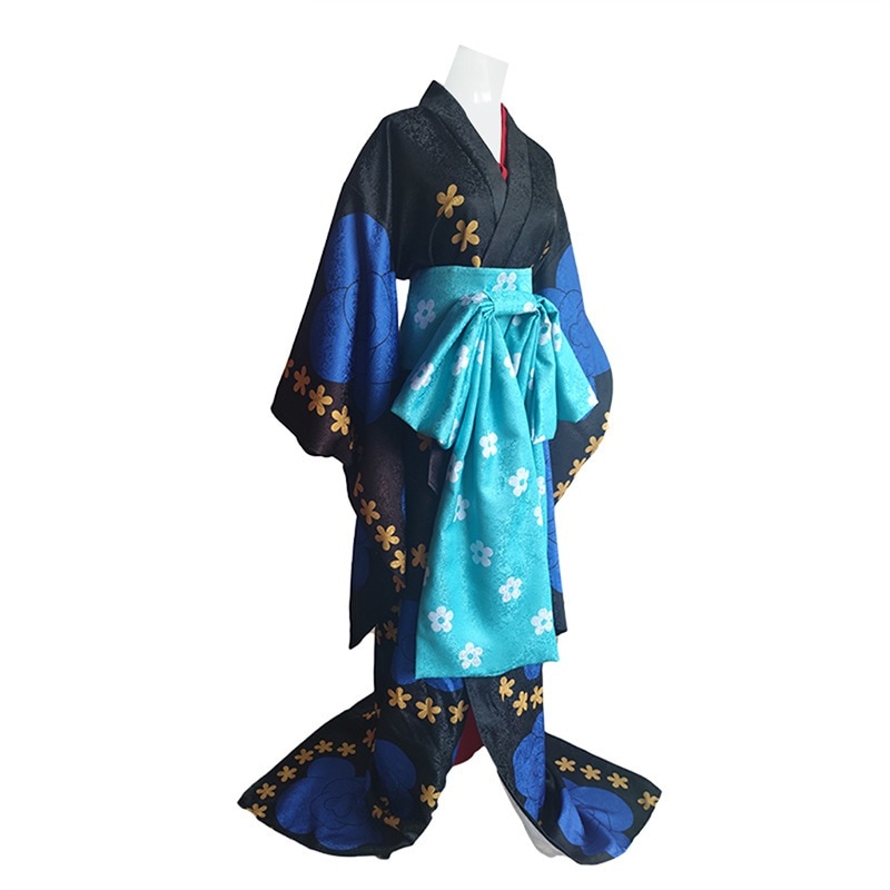 ONE PIECE ワンピース コスプレ ブラックマリア ブラックウィドウ 花魁用 着物 変装仮装 衣装 浴衣 コスチューム ハロウィン