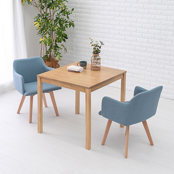 ダイニングチェア 2脚セット 座面高42cm チェア 肘掛 ファブリック 木製 天然木 ダイニング 椅子 北欧 チェアー リビングチェア 食卓 食卓椅子 肘付き いす ハの字脚 木製脚