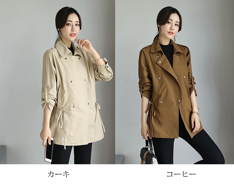 トレンチコート テロンチ レディース トレンチ 大きいサイズ スプリングコート 秋 コート ショート丈 レンチコート チェスタージャケット カジュアル トレンチコート テロンチ レディース トレンチ 大きいサイズ スプリングコート 秋 コート ショート丈 レンチコート チェスタージャケット カジュアル