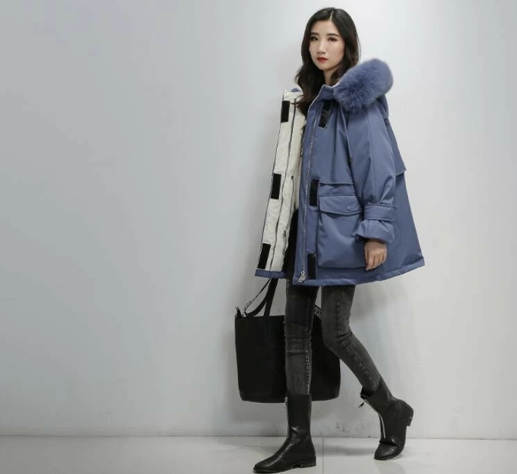 ダウンコート　ダウン90%　レディース　大きいサイズアウター　フード付き　ダウンジャケット ファー付き　リアルファー　軽量 秋冬　ロング丈　防寒 　冬服　カジュアル　無地　Aライン