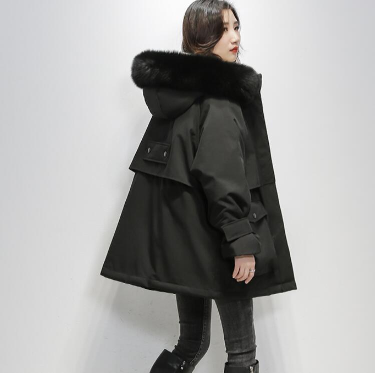 ダウンコート　ダウン90%　レディース　大きいサイズアウター　フード付き　ダウンジャケット ファー付き　リアルファー　軽量 秋冬　ロング丈　防寒 　冬服　カジュアル　無地　Aライン