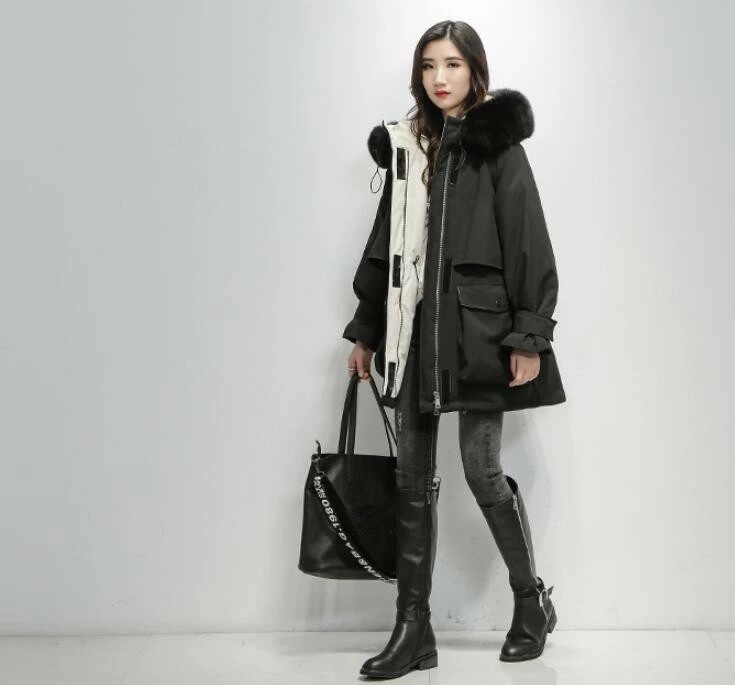 ダウンコート　ダウン90%　レディース　大きいサイズアウター　フード付き　ダウンジャケット ファー付き　リアルファー　軽量 秋冬　ロング丈　防寒 　冬服　カジュアル　無地　Aライン