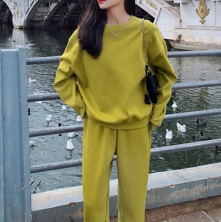 二点セット 上下セット ツーピース レディース トップス パンツ プルオーバー スウェット 部屋着 セットアップ スポーツウェア フルレングス 長袖 ラウンドネック シンプル カジュアル おしゃれ 二点セット 上下セット ツーピース レディース トップス パンツ プルオーバー スウェット 部屋着 セットアップ スポーツウェア フルレングス 長袖 ラウンドネック シンプル カジュアル おしゃれ