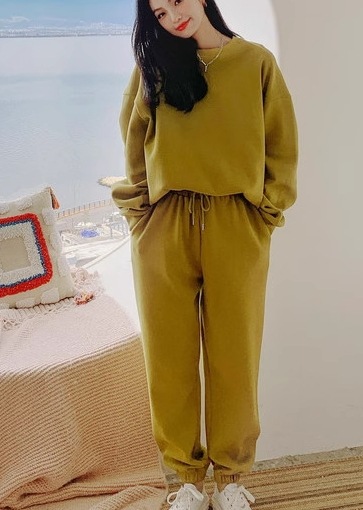 二点セット 上下セット ツーピース レディース トップス パンツ プルオーバー スウェット 部屋着 セットアップ スポーツウェア フルレングス 長袖 ラウンドネック シンプル カジュアル おしゃれ 二点セット 上下セット ツーピース レディース トップス パンツ プルオーバー スウェット 部屋着 セットアップ スポーツウェア フルレングス 長袖 ラウンドネック シンプル カジュアル おしゃれ
