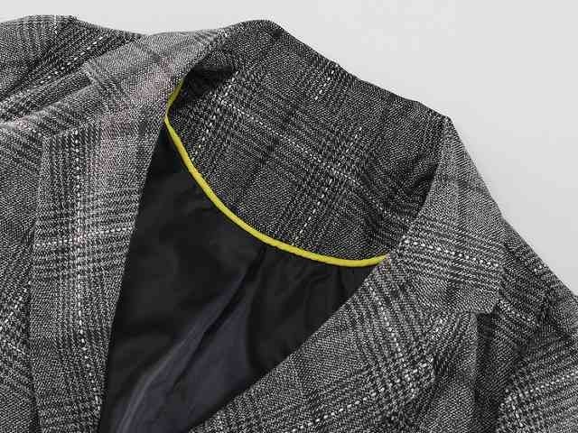 子供服 スーツ セットアップ フォーマル ジャケット ロング パンツ 2点セット チェック グレー 男の子 100cm-160cm 発表会 結婚式 入園入学 卒園卒業 送料無料