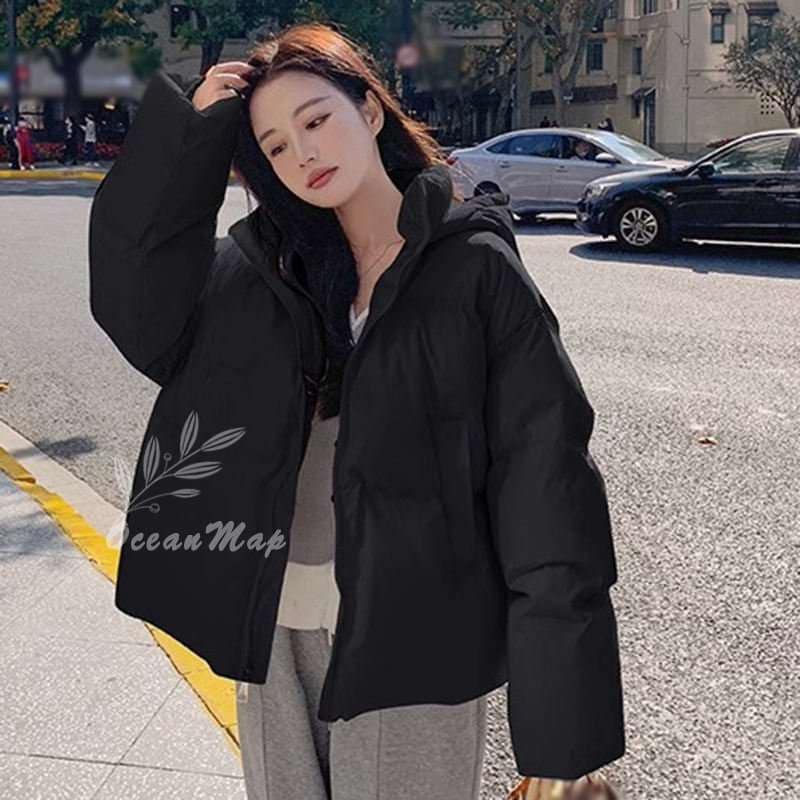 ダウンジャケット レディース フード付き 中綿 コート カジュアル ショート丈 防風 防寒着 普段使い 体型カバー 厚手 秋冬 通学 暖かい 可愛い 登山 通勤 旅行 OceanMap ダウンジャケット レディース フード付き 中綿 コート カジュアル ショート丈 防風 防寒着 普段使い 体型カバー 厚手 秋冬 通学 暖かい 可愛い 登山 通勤 旅行 OceanMap