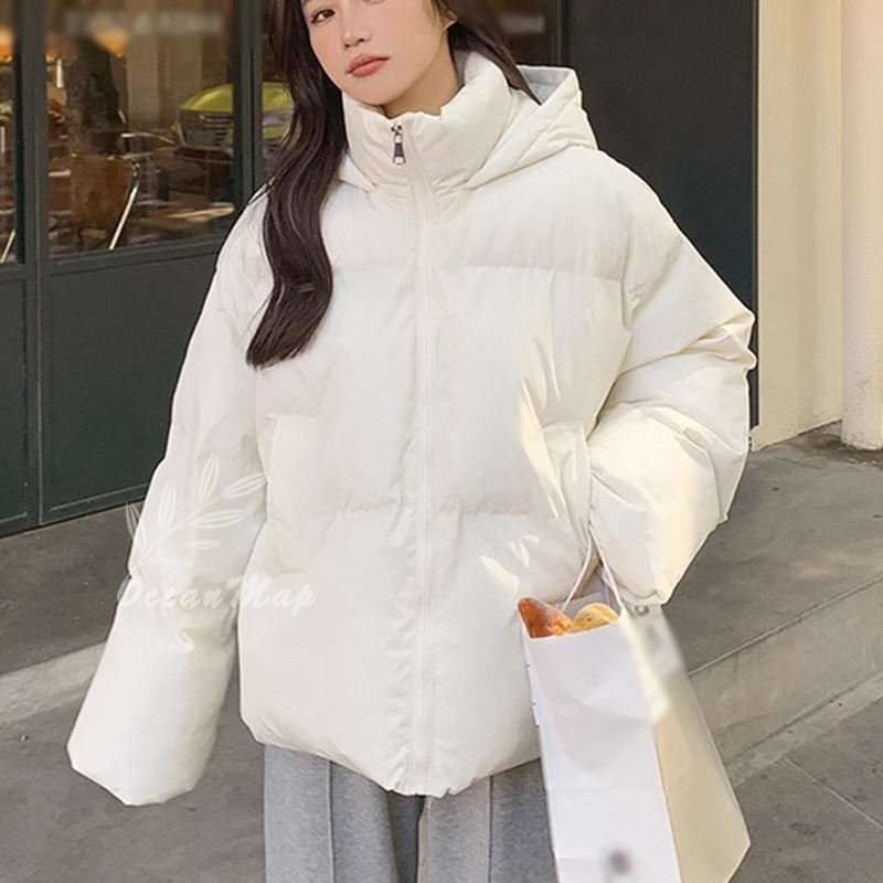 ダウンジャケット レディース フード付き 中綿 コート カジュアル ショート丈 防風 防寒着 普段使い 体型カバー 厚手 秋冬 通学 暖かい 可愛い 登山 通勤 旅行 OceanMap ダウンジャケット レディース フード付き 中綿 コート カジュアル ショート丈 防風 防寒着 普段使い 体型カバー 厚手 秋冬 通学 暖かい 可愛い 登山 通勤 旅行 OceanMap