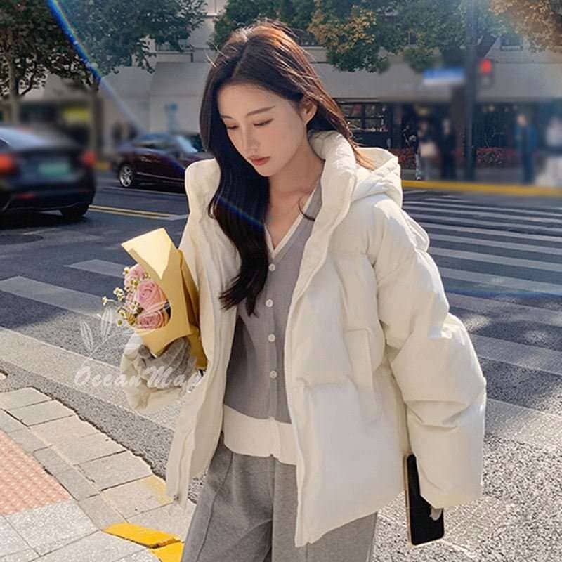 ダウンジャケット レディース フード付き 中綿 コート カジュアル ショート丈 防風 防寒着 普段使い 体型カバー 厚手 秋冬 通学 暖かい 可愛い 登山 通勤 旅行 OceanMap ダウンジャケット レディース フード付き 中綿 コート カジュアル ショート丈 防風 防寒着 普段使い 体型カバー 厚手 秋冬 通学 暖かい 可愛い 登山 通勤 旅行 OceanMap