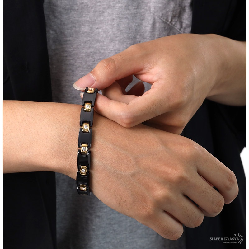 タングステン 磁気ブレスレット [b394]