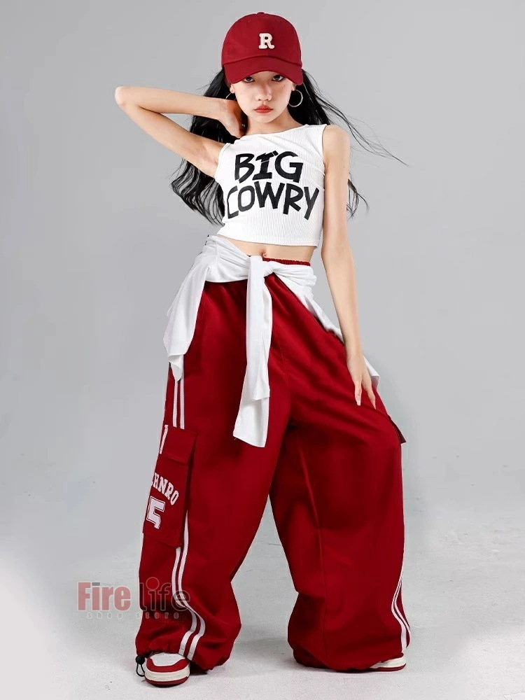ガールズダンス衣装 キッズ チアダンス 練習着 体操服 セットアップ 運動着 ヒップホップ スポーツウェア 韓国子供服 赤黒 へそ出し 長袖 短丈トップス キャミソール 黒赤カーゴパンツ hiphop ガールズダンス衣装 キッズ チアダンス 練習着 体操服 セットアップ 運動着 ヒップホップ スポーツウェア 韓国子供服 赤黒 へそ出し 長袖 短丈トップス キャミソール 黒赤カーゴパンツ hiphop
