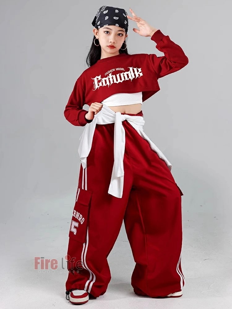 ガールズダンス衣装 キッズ チアダンス 練習着 体操服 セットアップ 運動着 ヒップホップ スポーツウェア 韓国子供服 赤黒 へそ出し 長袖 短丈トップス キャミソール 黒赤カーゴパンツ hiphop ガールズダンス衣装 キッズ チアダンス 練習着 体操服 セットアップ 運動着 ヒップホップ スポーツウェア 韓国子供服 赤黒 へそ出し 長袖 短丈トップス キャミソール 黒赤カーゴパンツ hiphop