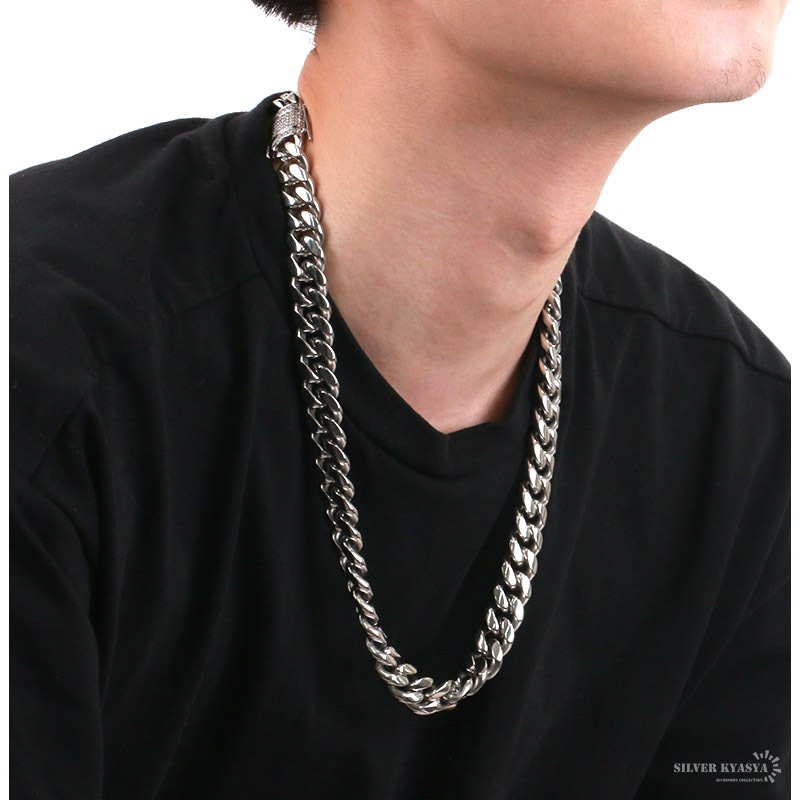 ステンレス 喜平ネックレス 幅14mm [n390-s-14mm]