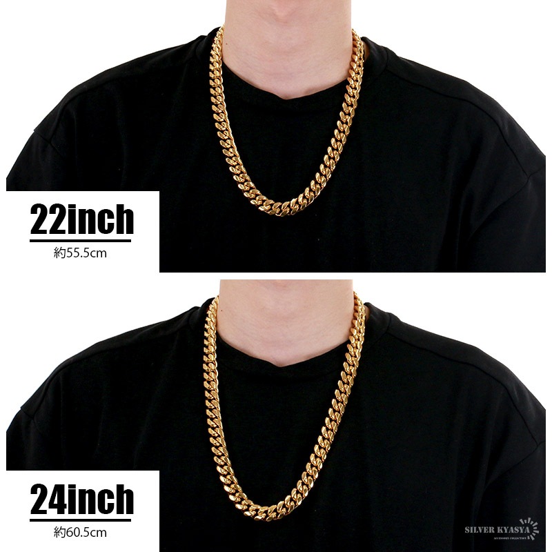 ステンレス 喜平ネックレス 幅14mm [n390-s-14mm]