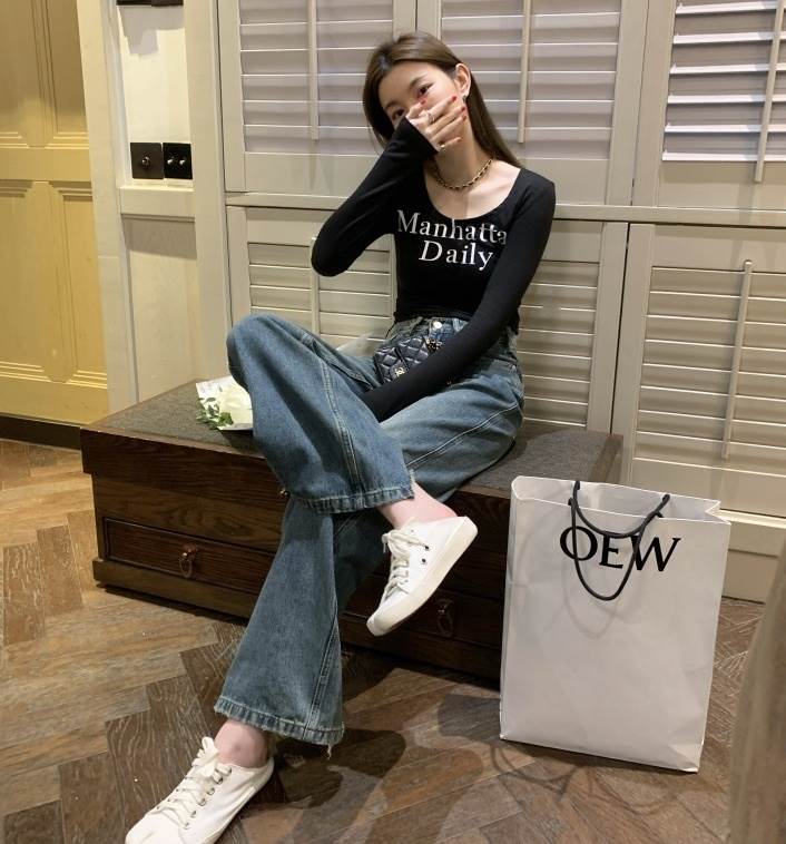 ボトムス パンツ ワイドパンツ ダメージデニム ストレートパンツ デニムパンツ ロング丈 ストレート ワイド ポケット ハイウエスト デニム 厚手 大人可愛い シンプル カジュアル 大人 お洒落 ヴィ