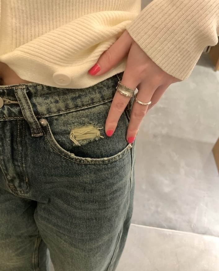 ボトムス パンツ ワイドパンツ ダメージデニム ストレートパンツ デニムパンツ ロング丈 ストレート ワイド ポケット ハイウエスト デニム 厚手 大人可愛い シンプル カジュアル 大人 お洒落 ヴィ