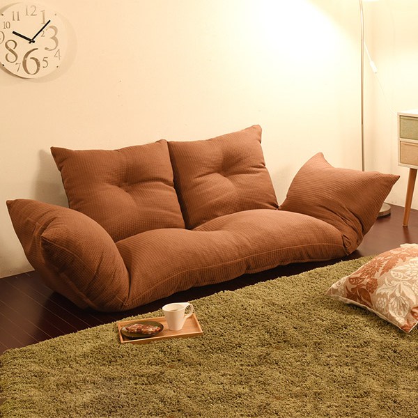 ソファ 幅148cm セパレート ひじ掛け リクライニング 座椅子 ローソファ フロアソファ