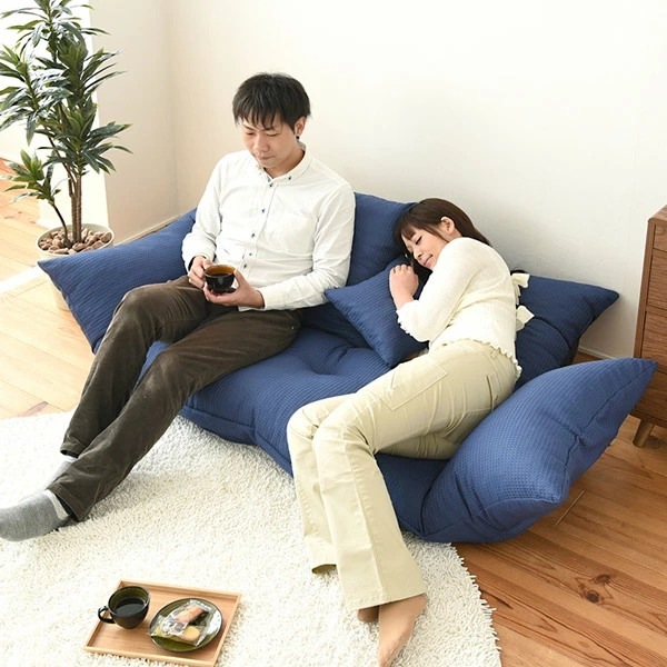 ソファ 幅148cm セパレート ひじ掛け リクライニング 座椅子 ローソファ フロアソファ