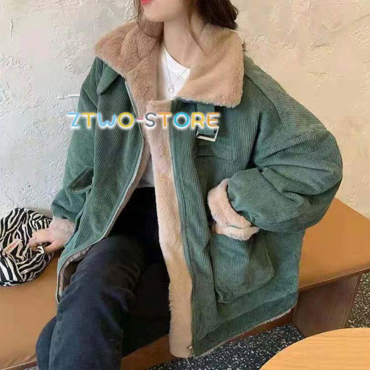コーデュロイ ボアジャケット 極暖 フェイクファー 裏ボア レディース 暖かい 防寒 コート ブルゾン 冬服 あったか 大人カジュアル 無地 おしゃれ