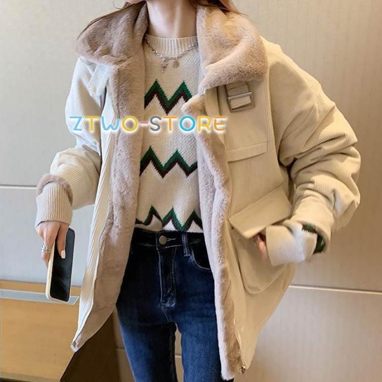 コーデュロイ ボアジャケット 極暖 フェイクファー 裏ボア レディース 暖かい 防寒 コート ブルゾン 冬服 あったか 大人カジュアル 無地 おしゃれ