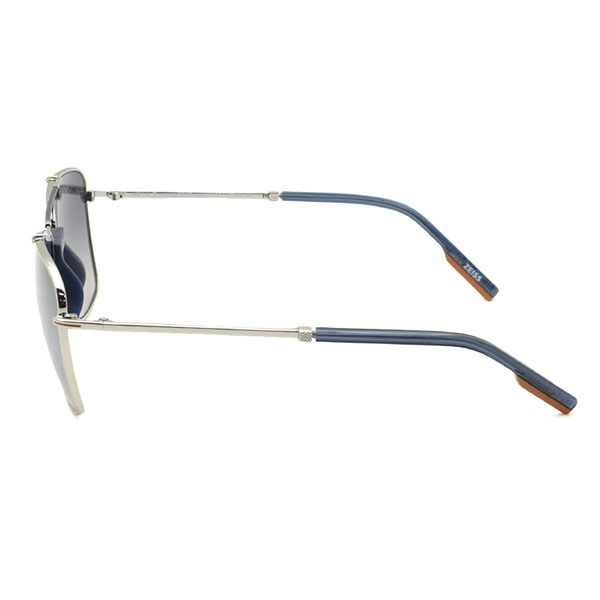 ゼニア サングラス ZEGNA EZ0130/S 14X 58 Ermenegildo Zegna ノーズパッド UVカット シルバー ブルーグレーグラデーション ゼニア サングラス ZEGNA EZ0130/S 14X 58 Ermenegildo Zegna ノーズパッド UVカット シルバー ブルーグレーグラデーション