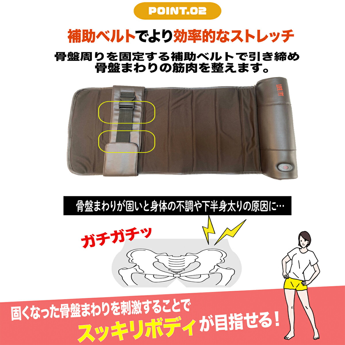 LIFE FIT ライフフィット エアー4プラス Fit017 ストレッチマット ストレッチグッズ リラックス マッサージ用品 エアーバッグ エアー4 プラス 電動ストレッチ ストレッチマシン 引