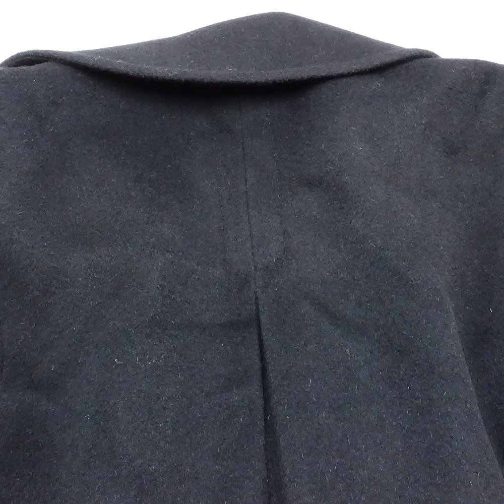 ステンカラーコート サイズ32 ウールxアンゴラ ブラック/180890【中古】 ステンカラーコート サイズ32 ウールxアンゴラ ブラック/180890【中古】